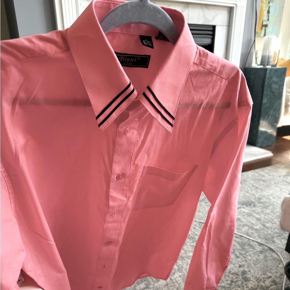 Biani of Italy  Pastel Male Dress Shirt - SZ 16-16 1/2 / 34-35   *New*